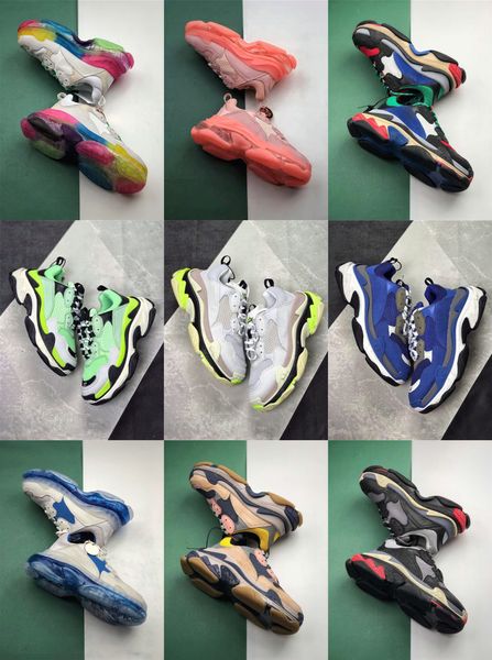 

2019 luxury platform ace 17fw men women triple gym red blue triple black low old dad vintage balenciaga 13 ca ual hoe triple neaker