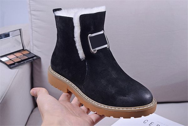 

designer women winter booties snow doc shoes boots 2019 australia wgg martin martens girl dr sneakers chaussures snow ankle classic r150, Black
