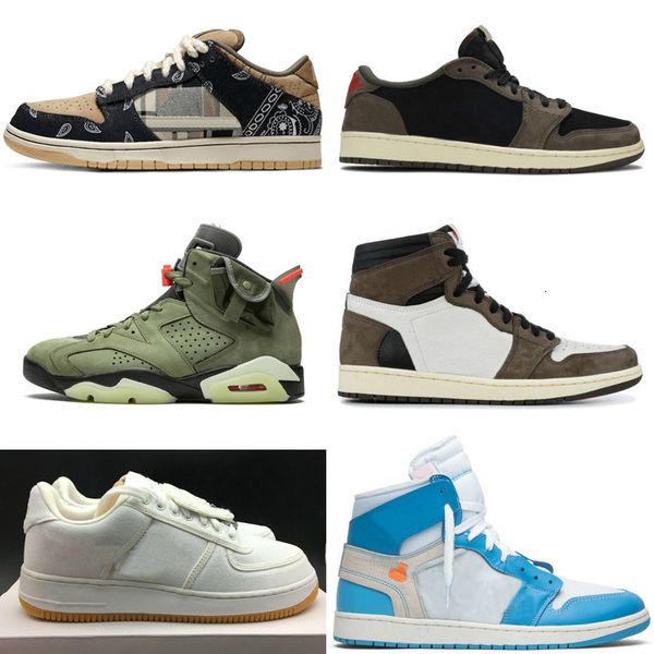 

cactus jack dunk sb og sp high low jumpman 1 1s white basketball shoes forces one 3m 6 6s off desginer trainers sneakers