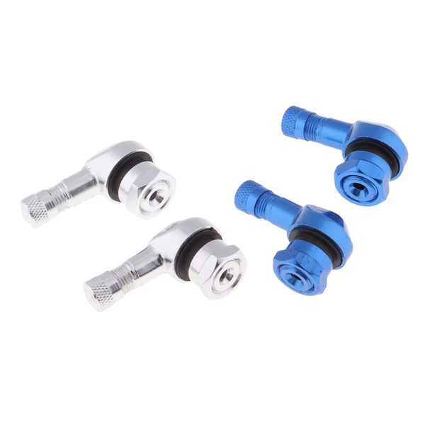 

4pcs 90 degree angled wheel tire tyre cnc valve stem extension adapter for motorcycle bike scooter universal
