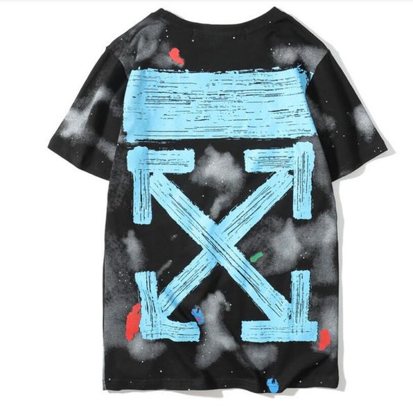 

19ss Фейерверк бренда Tide Мельбурн граффити с принтом хлопка с короткими рукавами молодежный досуг T