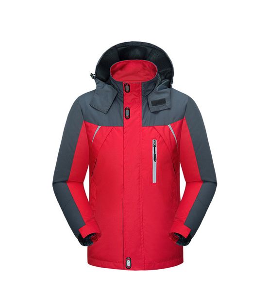 

чувствительная лоскутная человек открытый куртки конструктор windbreak лыжная одежда мода молнии и карманом decorat осенняя куртка, Black;brown