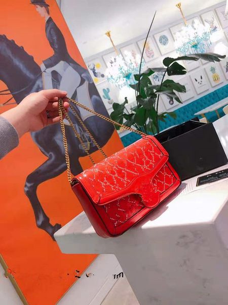 

small bag female new fashion chain inclined girls women shoulder bucket bags woman embroidery genuine leather handbag the designer handbags