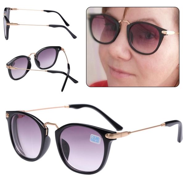 

lentes mujer finished myopia glasses black frame metal goggles lens sighted prescription glasses -1 -1.5 -2 -2.5 -3 -3.5 -4.0, White;black