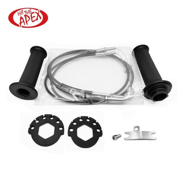 

quick action throttle complete with cables kit for ninja zx6r 2009 2010 2011 2012 2013 2014 push pull throttle assembly