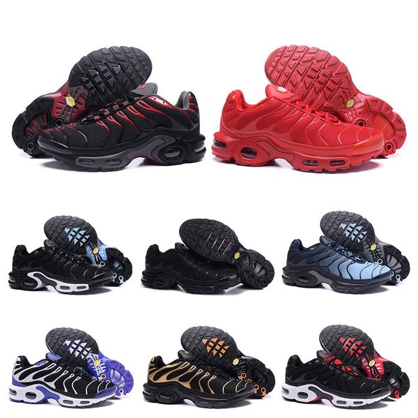 

nike air max TN 2019 тройной черный белый оранжевый мужские кроссовки кроссовки уличные с