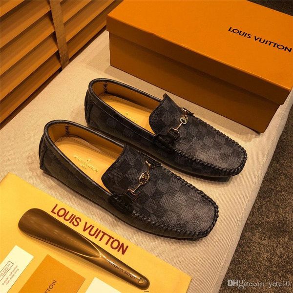 

20mm summer man casual shoes luxury brands genuine leather loafers man moccasins breathable slip on italian boat shoes plus size 37-46 madai, Black
