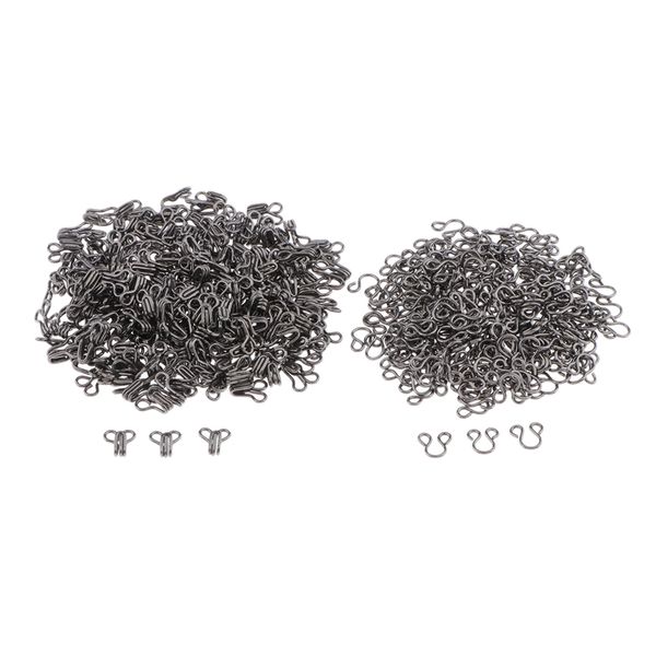 

200 set sewing hooks and eyes closure for bra and clothing, 6 sizes to choose,fastening on skirt, dress, pants , lingerie etc, Black
