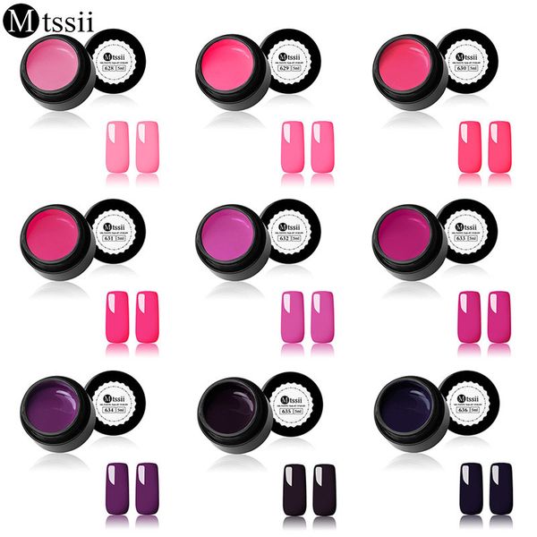 

mtssii 5ml pure color series gel nail polish nail art gel varnish for extension lacquer primer design manicure polish