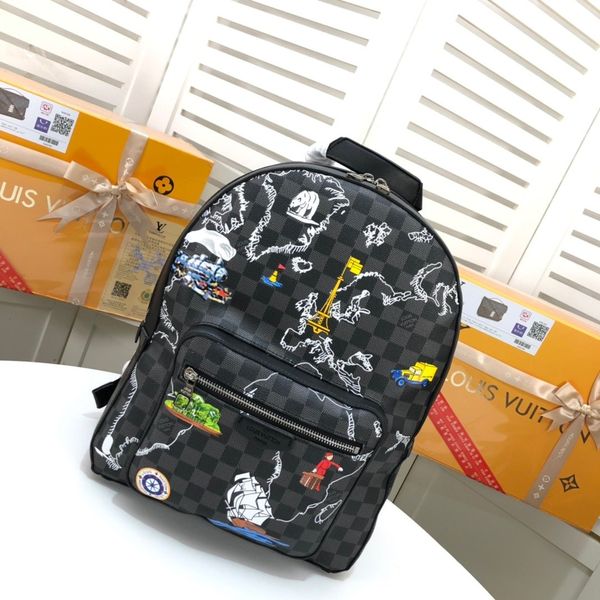 

2019 late t men women brand graffiti fa hion backpack monogram maca ar jo h back pack brown black m41530 backpack 32 40 13cm