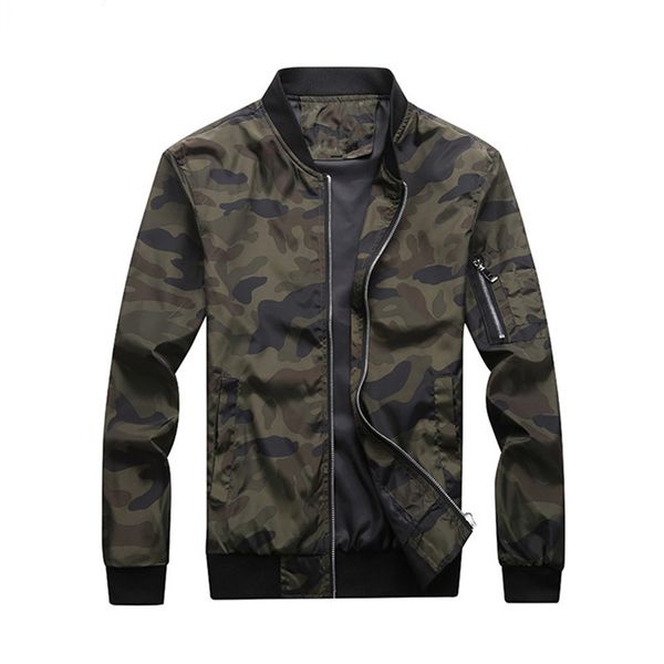 

big size 7xl men's bomber jacket men autumn camouflage jackets male coats mens windbreaker baseball outwear my215, Black;brown