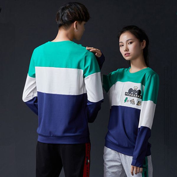 

2019 fahion designer mens womens catton printed patchwork sport style sweatshirts autumn light winter casual outware lsy198141, Black