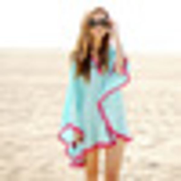 

cotton bathing suit cover ups summer beach dress tassel trim bikini swimsuit cover up beach wear pareo sarong, Blue;gray