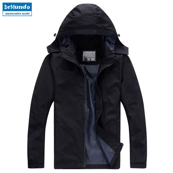 

men's windbreakers for camping hiking trekking climbing waterproof outdoor jackets male spring sports coats, Blue;black