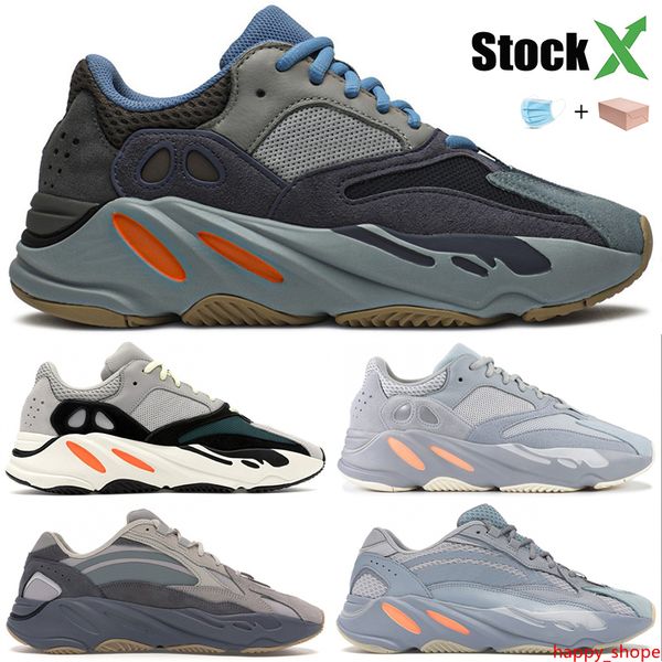 

kanye west 700 carbon blue mens womens shoes stockx magnet inertia v2 tephra wave runner static black designer sneakers running shoes