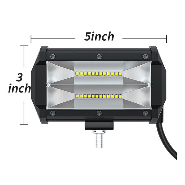 

winsun led light bar 72w 6000k work light 12v 24v led bars for offroad truck tractor boat car suv led headlights for cars