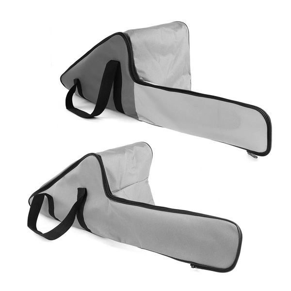 

92cm chainsaw carry case bag bar chain cover for stihl husqvarna saw chain - gray&white