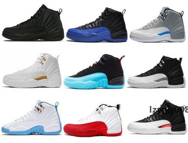

2019 new 12s white fiba cny playoff men basketball shoes 12 navy bordeaux game royal blue french blue cherry dark grey sneakers