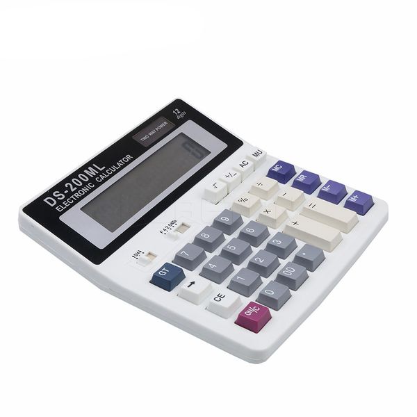 

Big Buttons Office Calculator Large Computer Keys Muti-function Computer Battery Calculator DS-200ML 12 Digits