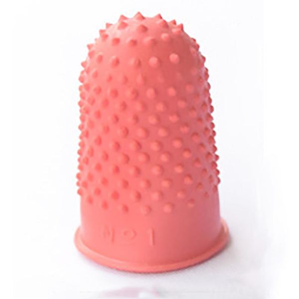 

5pcs craft quilter sewing thimble cone counting finger tip rubber protector needlework, Black