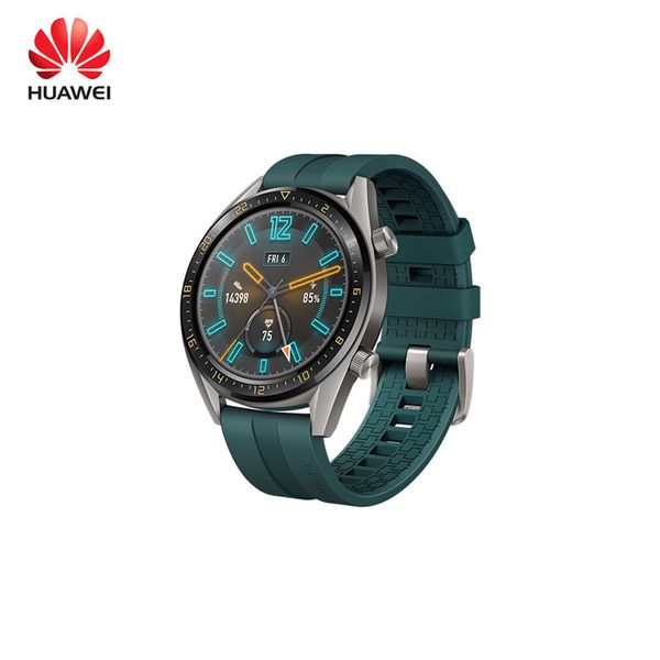 Original Huawei Watch GT Smartwatch mit GPS, NFC, Herzfrequenzmesser, 5 ATM, wasserdichte Armbanduhr, Sport-Tracker-Uhr für Android, iPhone, iOS