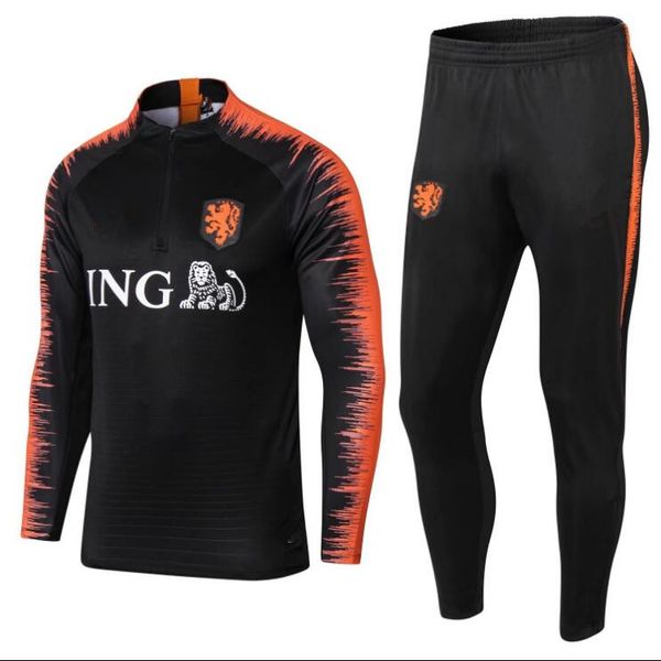 

2018 Netherlands soccer Tracksuit 18 19 chandal Netherlands training suits ROBBEN MEMPHIS PERSIE football jacket sports wear