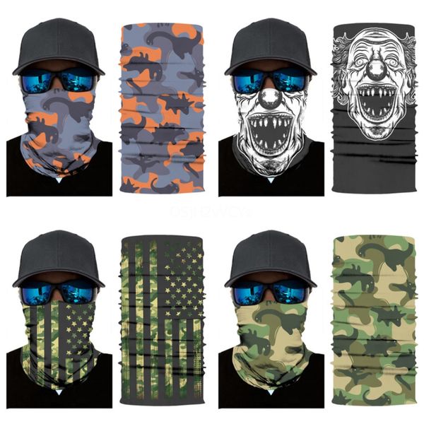 

halloween skull masks skeleton magic skull half face mask ghost skull scarf multi use neck ghost festival half face mask15*25cm #871#928, Blue;black