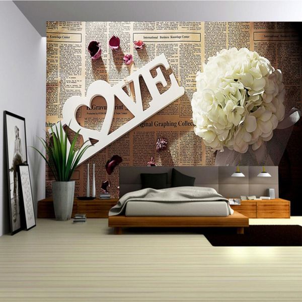 Custom Any Size Photo 3d Wallpaper Europe Hand Panting Vintage Romantic Wall Murals Tv Sofa Backdrop Bedroom Of Home Decor Wallpapers Hd Wallpapers