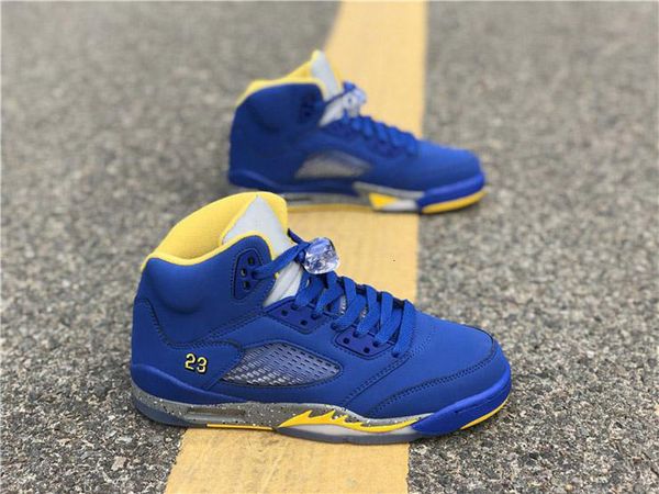 

new jumpman 5 v jsp laney men woman kids casual shoes varsity blue high qaulitys casual shoes, Black