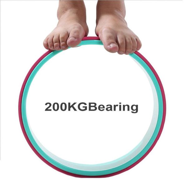 

yoga circle waist bodybuilding pilates gym workout back training wheel