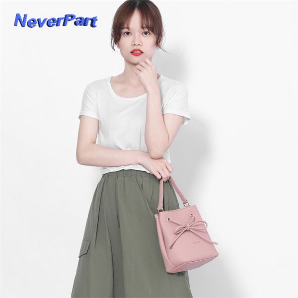 

2019 ladies massenger bags bucket bow women handbag new designer purses crossbody bag women's tote bolsa sac small shoulder bag