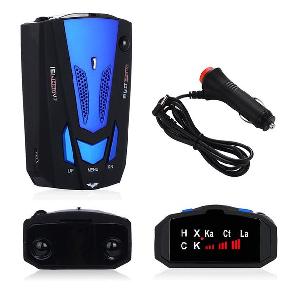 

new car 16 band v7 gps speed safe detector voice alert auto accessorie accesorios de coche