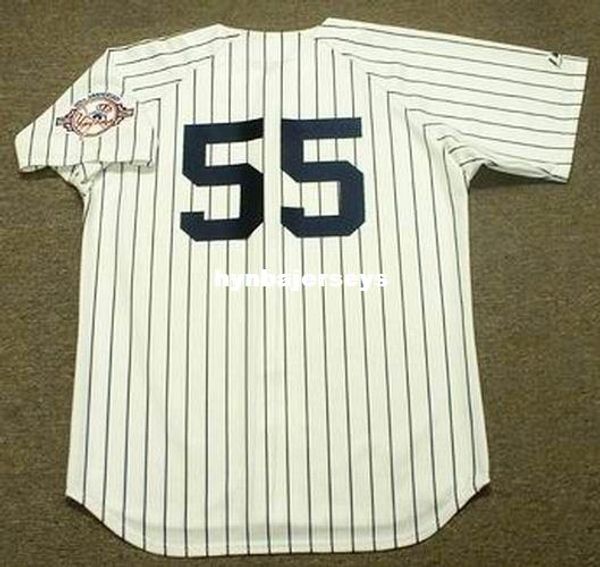 

custom #55 hideki matsui ny stitched 2003 throwbacks home baseball jersey retro mens jerseys shirt, Blue;black