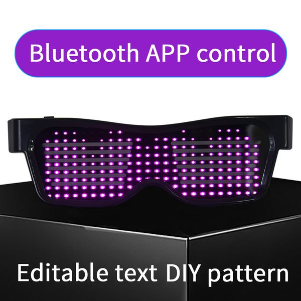 Magic Bluetooth Led Party Glasses APP Control Luminous EMD DJ Electric Syllables