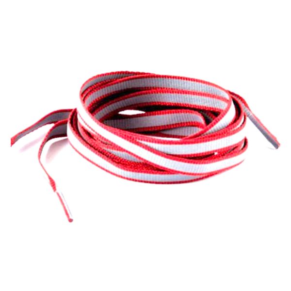 

1 pair 100cm flat 3m reflective runner shoe laces safety luminous glowing shoelaces for sport basketball canvas shoes, White;pink