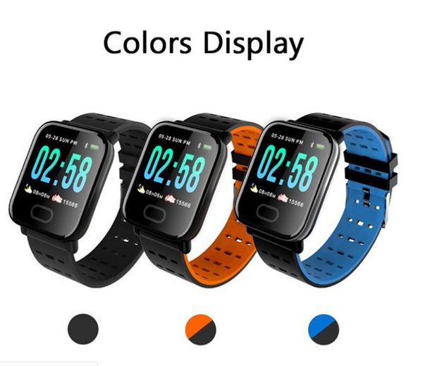 

a6 sport smart watch band blood pressure bracelet heart rate monitor calorie tracker ip67 waterproof wristband watches