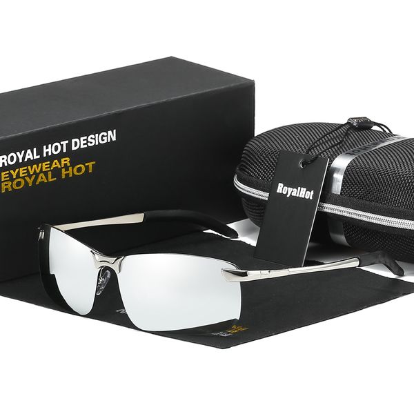 

2019 new fashion polarized uv400 sunglasses, White;black