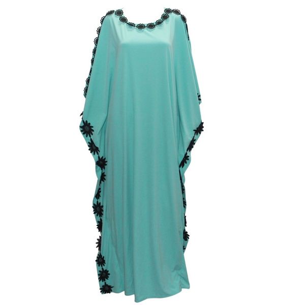 

tilapia new casual design kaftan women dress plus size african style femme vestidos maxi long summer autumn dress, Black