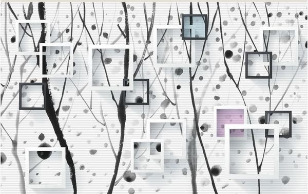 

p wall murals wallpaper modern abstract tree branch art tv background wall