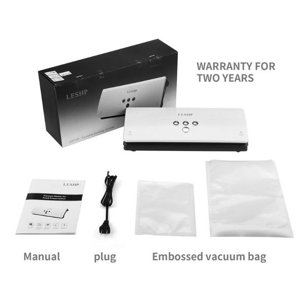 

leshp portable compact simple operations vacuum sealer sealing machine for household preservation white abs