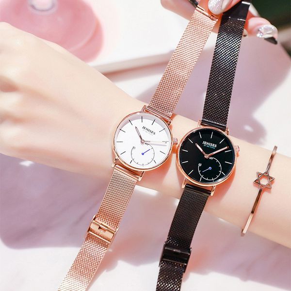 

2019 women watches drop shipping fashion quartz wristwatch trendy ladies dress watches montre femme, Slivery;brown