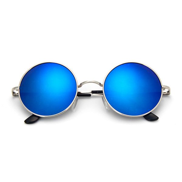 

vintage classic retro fashion round sunglasses women men metal frame brand designer mirror sun glasses eyewear eyeglasses uv400, White;black