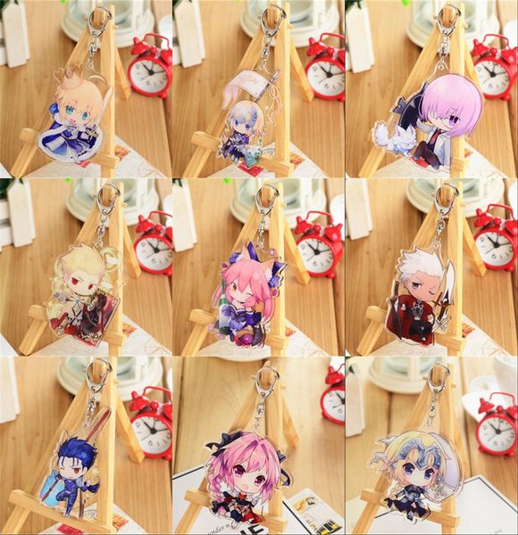 

new anime fate/apocrypha tamamo no mae key chain pendant keyring chains cartoon cosplay keychain christmas gift, Silver