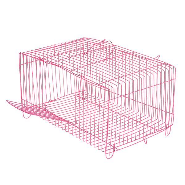 

малый pet hamster кролик дом складной клетка для мелких животных crate розовый