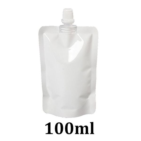 

100ml white plastic liquid soap doypack spout stand up pouch bag price