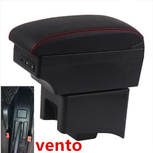 

for vento armrest box double layer with usb interface