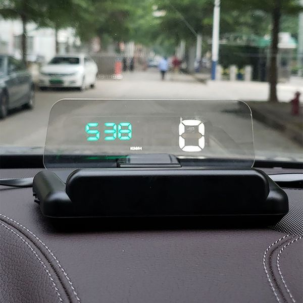 Автомобиль C500 5-дюймовый OBD2 HUD Head-Up Display Смарт-компьютер Цифровая система предупреждения о скорости потребления топлива