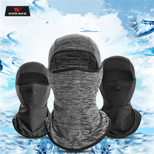 

wosawe motorcycle moto ice fabric cap anti-uv sunshade riding headgear bicycle bike bandana face mask sports sweat cap