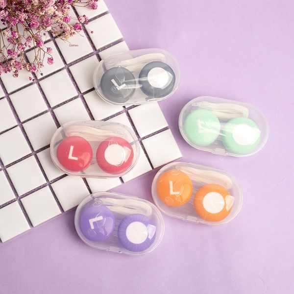 

kida nursing glasses candy k185 candy color double contact contact box invisible glasses care box