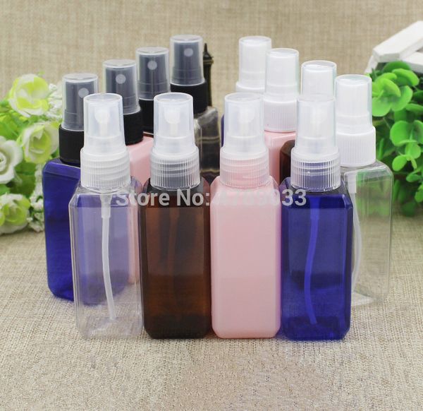 

10/30/50pcs empty spray bottle 50ml square cosmetics plastic travel spray bottle perfume atomizer cosmetics sub-bottle